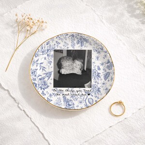 Custom Memorial Ring Dish, In Loving Memory Dish,Loss Of Loved One Ring Holder,Be The Things You Loved Most About Him Tray,Sympathy Keepsake image 9