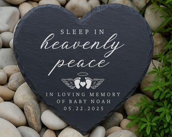 Personalized Baby Loss Memorial Garden Stone, Miscarriage Memorial Stone, Angel Baby Grieving Gift, Child Loss, Infant Memorial, Stillborn