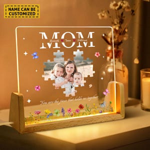 Personalized Photo Night Light,Mother Gifts,Birthday Gift for Mom,Mum Gift from Daughter,Mother's Day Gift,Best Mom Ever,Gifts from Daughter