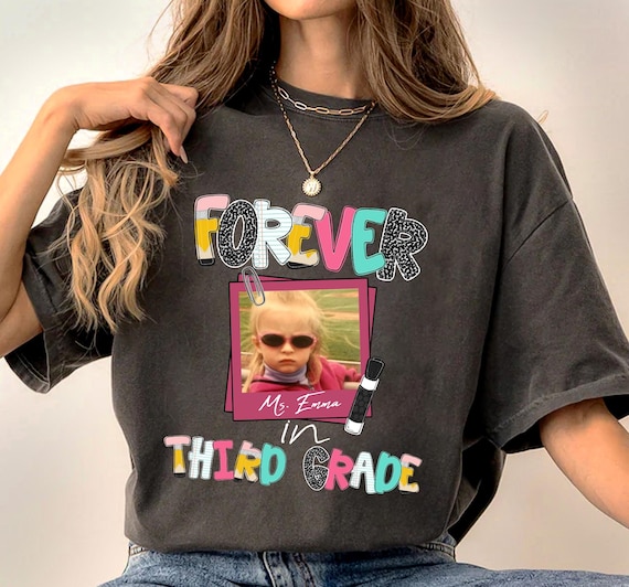 Personalised Forever In Third Grade Shirt, Comfort Colors Custom Third Grade Teacher Shirt, Third Grade Team Shirt, 3rd Grade Teacher Gift