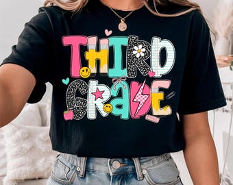 Comfort Colors Third Grade Shirt, Custom Teacher Shirt, 3rd Grade Teacher Shirt, Back to School Shirt,Elementary Teacher Shirts,Teacher Gift