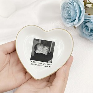 Custom Memorial Ring Dish, In Loving Memory Dish,Loss Of Loved One Ring Holder,Be The Things You Loved Most About Him Tray,Sympathy Keepsake image 5