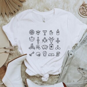 Magic Symbol T-Shirt, Witchcraft Shirt, Witchy T-Shirt, Occult T-Shirt, Salem Witch, Mystic T-Shirt, Witchy Vibe, Gift For Her, Halloween