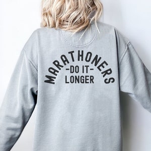 Funny Marathon Comfort Colors Sweatshirt, Sarcastic Runner Crewneck, 26.2 Training, Running Race Day Gift, Marathoner Finisher Present