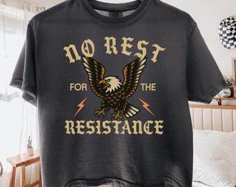 Crop top Resistance Comfort Colors, Crop top FDT, protesta antiTrump, activista político, liberal progresista, camiseta anti-Maga y anti-Trump