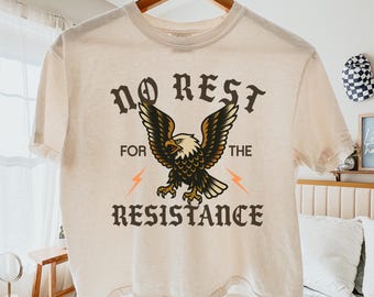 Crop top Resistance Comfort Colors, Crop top FDT, protesta antiTrump, activista político, liberal progresista, camiseta anti-Maga y anti-Trump