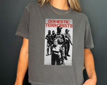Anti-ICE Comfort Colors Crop Top, Protect Immigrants, FDT, Anti-Trump Protest, Political Activist, Progressive Liberal, Resist, Abolish Ice