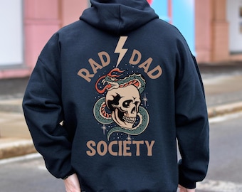 Rad Dad Society Hoodie Sweatshirt, Daddy And Me Matching, Dad Life, First Fathers Day Present, Dad of Girls, Papa Of Boys, Gift For Husband