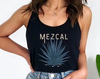 Mezcal Tank Top, Agave Tank, Tequila Tanktop, Bartender Tank Top, Mexican Cocktail Top, Cinco De Mayo Top, Mezcal Lover Gift, Oaxaca Mexico