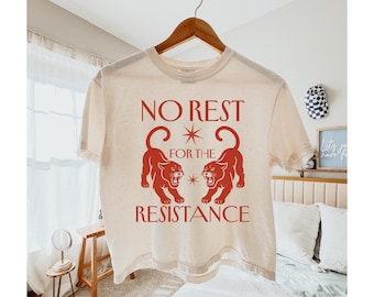 Crop top Resistance Comfort Colors, Crop top FDT, protesta antiTrump, activista político, liberal progresista, camiseta anti-Maga y anti-Trump