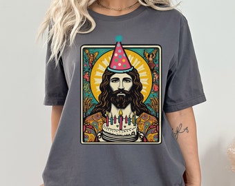 Jesus Christmas T-Shirt, Christ Birthday Shirt, Merry Christmas Tee-Shirt, Funny Christianity Gift, Church Holiday Season Apparel, Xmas Tee