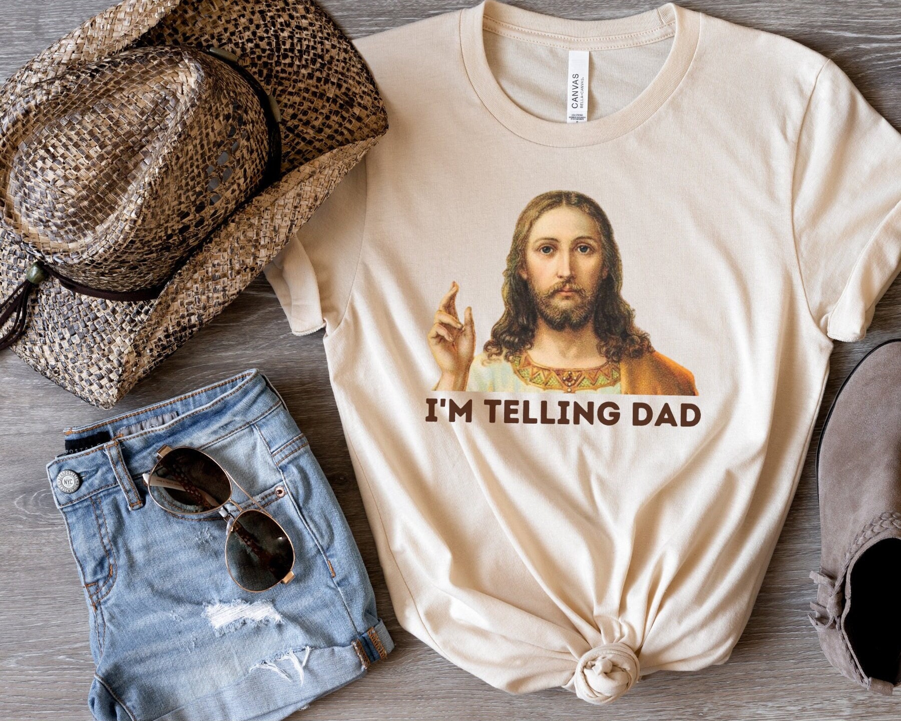 I'm Telling Dad Jesus Shirts I'm Telling Dad Jesus Shirts