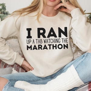 Marathon Support Sweatshirt, Funny Marathon Cheer Squad, Marathon Spectator, Crewneck for friends of Marathon Runners, 26.2 Support Crew