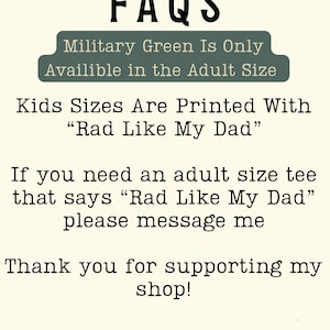 Rad Dad Society T-Shirt, Cool Dad Club, Dad Life Tee, First Fathers Day Present, Dad of Girls, Papa Of Boys, Gift For Husband, Daddy T-shirt image 8