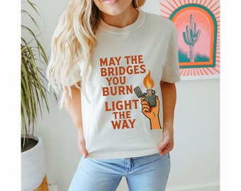 Maglietta Burning Bridges Comfort Colors, Maglietta Resist, Smash Patriarchy Womens Rights Empowerment, Maglietta femminista retrò, FDT Resistance