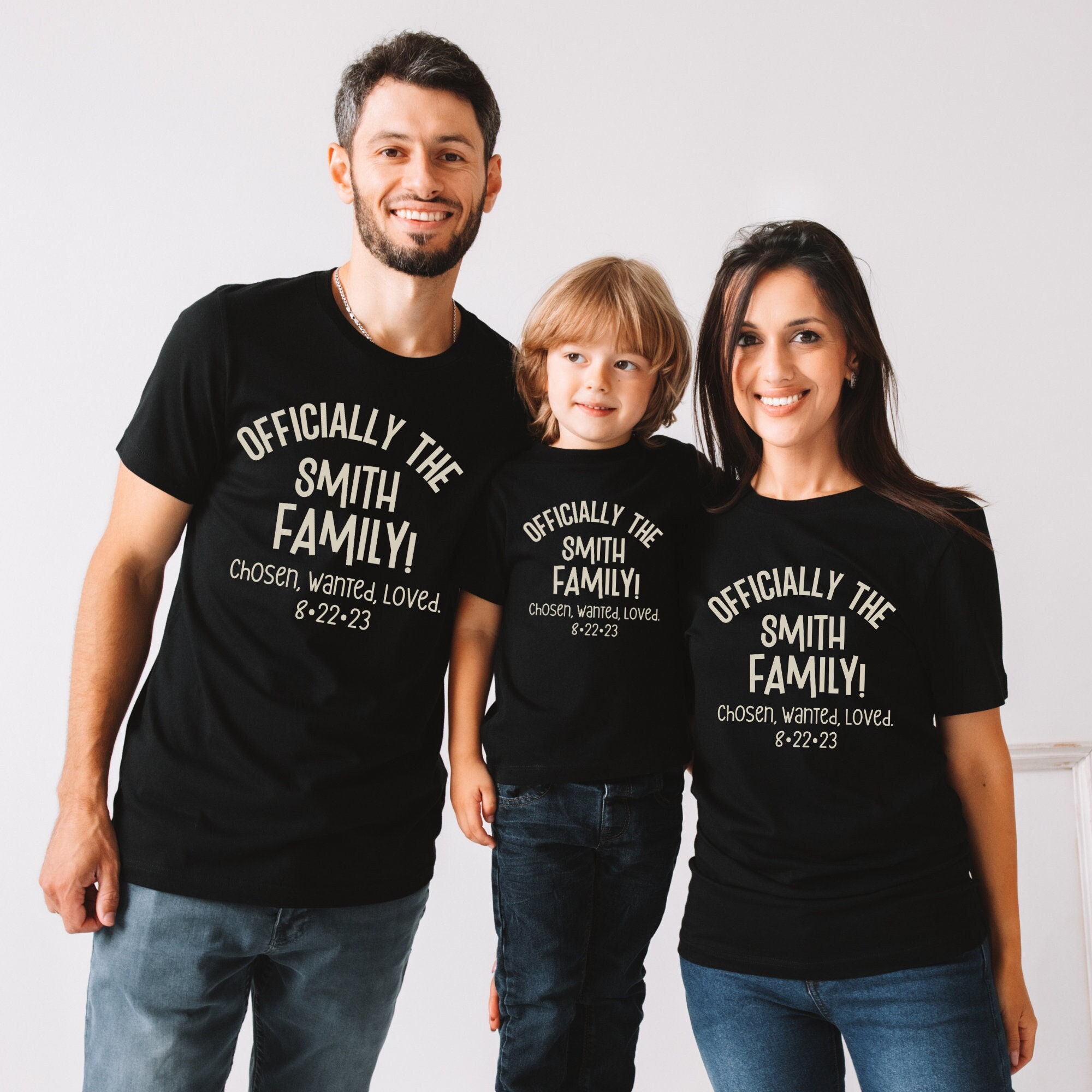 Custom Adoption Day Shirts, Matching Adoption T-shirts, Officially