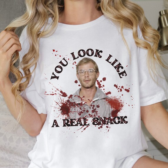 Jeffery Dahmer T-shirt, Horror Bloody Halloween Shirt, Serial Killer, Murder,  Dripping Blood, Dark Humor Tee, Gore, Funny True Crime Gift - Etsy