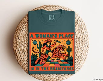 Camiseta Feminista Colores Confortables, Resist, Derechos de las Mujeres, Camisa de Moda para Mujer, Aplastando el Patriarcado, Resistencia, Justicia Social, Pro Elección