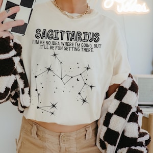 Sagittarius Comfort Colors T-Shirt, Funny Gift For Sagittarius, Zodiac Shirt, Sagittarius Birthday, Sagittarius Astrological, astrology