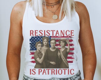 Resist Tank Top, Liberal 4th of July Tank, Equal Rights, Democrat, Resistance 1776, Women's Rights, Feminism, Anti-Trump FDT, Equal Rights,