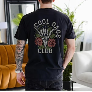 Cool Dad Club Comfort Colors-tröja, första fars dag-present, blivande pappa, ny pappa-present till maken, cool pappa-t-shirt, blivande pappa
