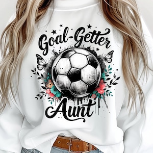 Torjäger Tante PNG, Fußball Tante PNG, Sublimationsdesign, digitaler Download Png, Fußball PNG, Fußball Titi Png, Fußball Frau Png