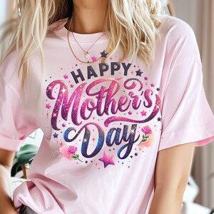 Happy Mother&#39;s Day PNG, Mother&#39;s Day PNG, Mama Sublimation Design, Digital Download Png, Mom Shirt Design, Colorful Mom Sublimation Design