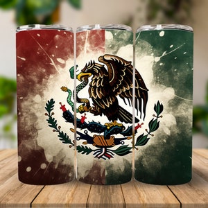 Red Green Mexican Flag Tumbler Wrap | Mexican Flag Tumbler Wrap | 20oz Sublimation Tumbler | PNG Straight Skinny Tumbler |Sublimation Design