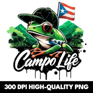Puerto Rican Campo PNG, Puerto Rico Clipart Shirt Sublimation Design, Download PNG Instant Digital Only, Puerto Rico shirt Design
