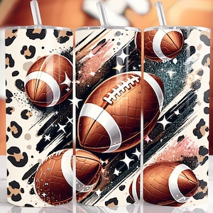 Football Mom 20 oz Straight Tumbler Sublimation Design Digital Download PNG, Skinny Tumbler Design Digital Only, Football Tumbler Design