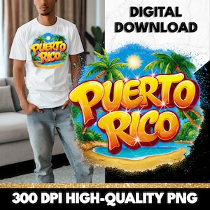 Puerto Rico Vacations PNG, Summer in Puerto Rico Sublimation Design, Puerto Rico Mug PNG, Puerto Rico Clipart, Instant Digital Download