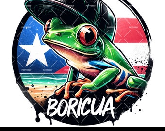 Boricua Coqui PNG, Puerto Rican Clipart Shirt Sublimation Design, Download PNG Instant Digital Only, Glass Jar Png, Puerto Rico shirt Design