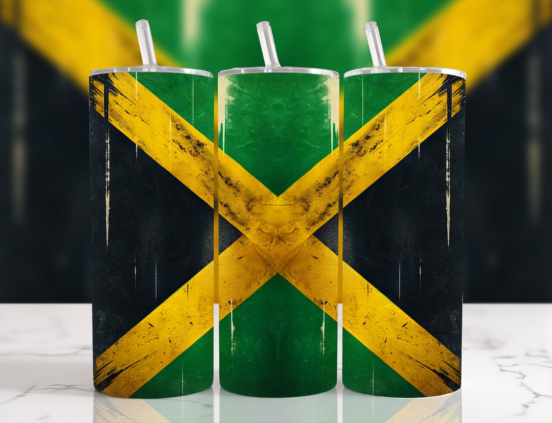 Jamaica Seamless 20 Oz Straight Tumbler Sublimation Design Digital