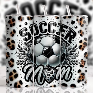 Soccer Mom 20 oz Straight Tumbler Sublimation Design Digital Download PNG, Skinny Tumbler Design Digital Only, Soccer Mom Tumbler Wrap