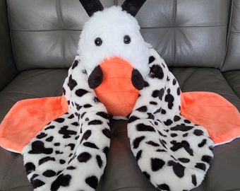 2lb Weighted Mexican Tiger Moth Plush | Soft Sculpture Moth Art Doll Collectible | Anxiety  Lap Blanket | Stim Toy - MADE TO ORDER