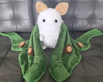 5lb Weighted Plush Luna Moth | Soft Sculpture Moth Art Doll Collectible | Weighted Anxiety Blanket | Stim Toy | Moon Moth - MADE TO ORDER