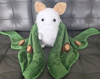 2lb Weighted Plush Luna Moth | Soft Sculpture Moth Art Doll Collectible | Weighted Anxiety Blanket | Stim Toy Moth- MADE TO ORDER