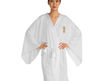 Umgedreht Ananas Swinger/Lifestyle Langarm Kimono Robe