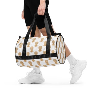 Upside down pineapple swingers duffle bag