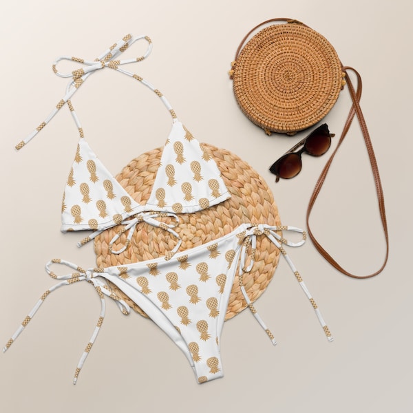 Upside down pineapple string bikini for swingers