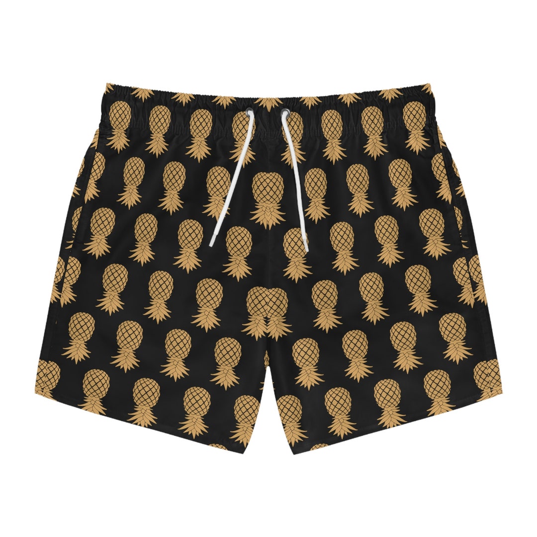 Upside Down Pineapple Swingers Swim Trunks Etsy