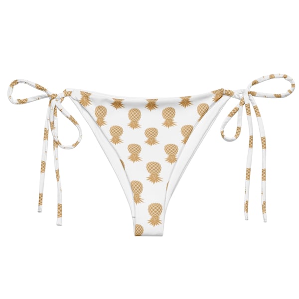 Upside down pineapple gold bikini bottom, swingers bikini bottom