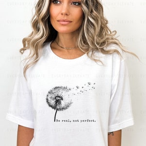 Dandelion Shirt, Inspirational Shirt, Windflower Tee, Meditation Gift, Flower, Yoga Shirt, Boho Windflower Shirt, Dandelion Shirt for Her