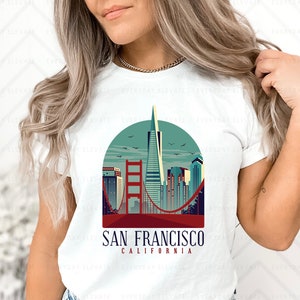 San Francisco Shirt, San Francisco Tshirt, Golden Gate Bridge Shirt, San Francisco Apparel, San Francisco Souvenir, San Francisco Gift Ideas