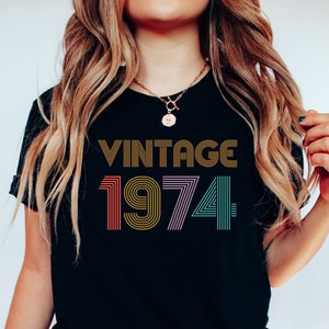 50th Birthday Shirt, Vintage 1974 Shirt, 50th Birthday Gift For Women, 50th Birthday Gift For Men, 1974 Vintage Gift Shirt, Vintage est 1974