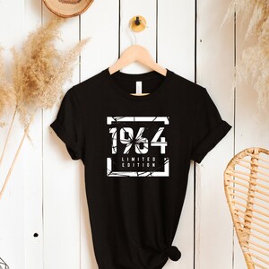 Vintage 1964 Shirt, 60th Birthday Gift, 60th Birthday Shirt, 1964 Birthday Shirt, Vintage est 1964, Funny 60th Birthday T Shirt, Retro Shirt