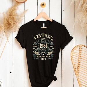40th Birthday Shirt, Vintage 1984 Shirt, 40th Birthday Gift, Born in 1984 Birthday Shirt, 40th Birthday Gift For Women, Retro Shirt, Vintage
