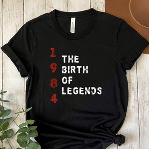 40th Birthday Shirt, Vintage 1984 Shirt, 40th Birthday Gift For Women, 40th Birthday Gift For Men, 1984 Vintage Gift Shirt, Vintage est 1984