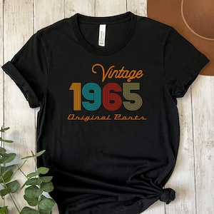 59th Birthday Shirt, Vintage 1965 Shirt, Well Aged 1965 Tee, 59th Birthday Gift for Women, 59th Birthday Shirt For Men, Original Parts Shirt