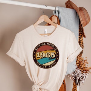 59th Birthday Shirt, Vintage 1965 Shirt, 59th Birthday Gift, Born in 1965 Birthday Shirt, 59th Birthday Gift For Women, Retro Shirt